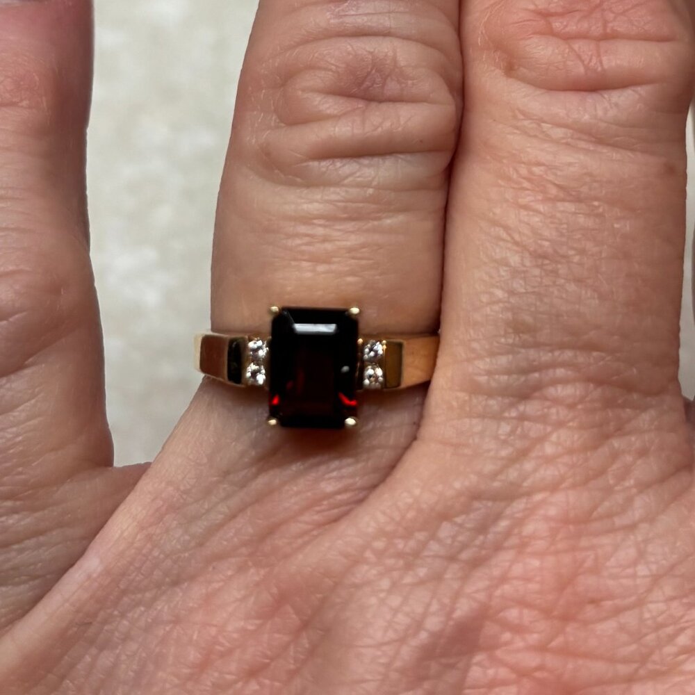 ring garnet - Picture 5 of 5